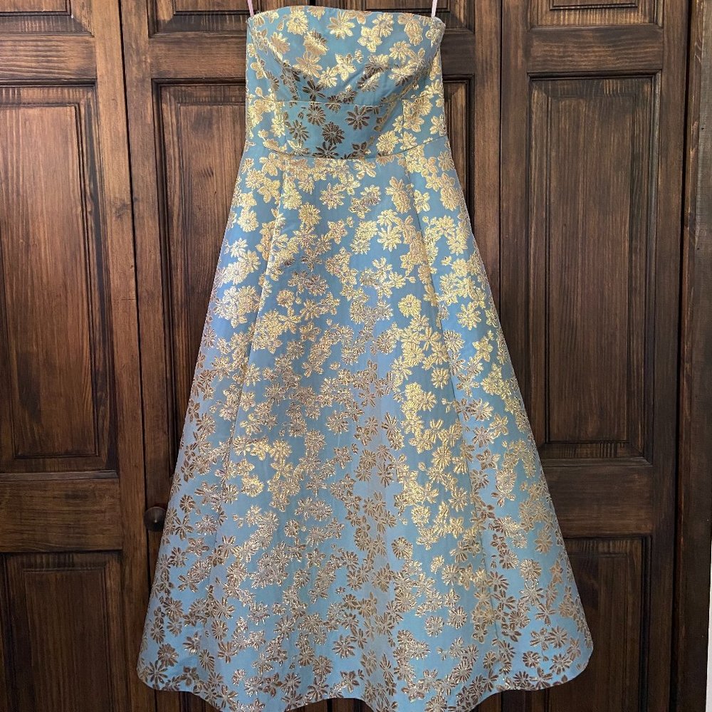 Kate Spade Floral Medley Brocade Midi Dress